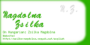 magdolna zsilka business card